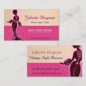 Carte De Visite Dresseur, tailleur (Devant / Derrière)