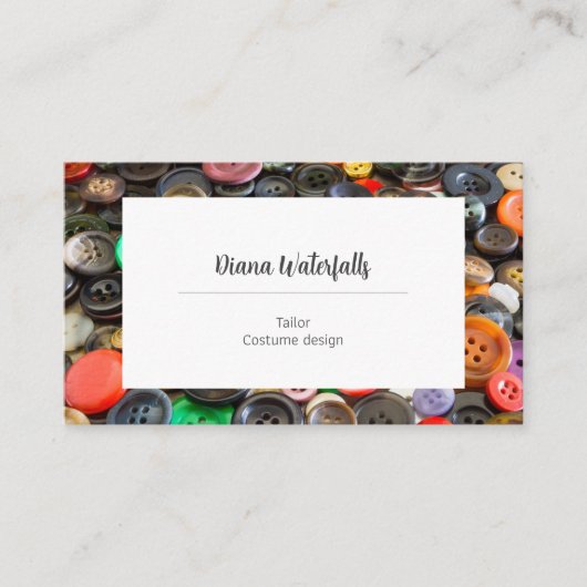 Carte De Visite Dressmaker couture couturière couturière modificat (Devant)