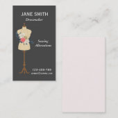 Carte De Visite Dressmaker, couture, professionnel de l'altération (Devant / Derrière)