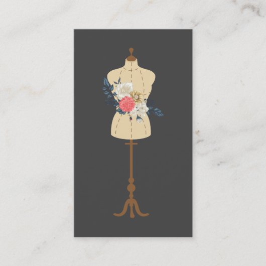 Carte De Visite Dressmaker, couture, professionnel de l'altération (Devant)