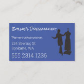 Carte De Visite Dressmaker Tailor Créer Votre Propre Bus Générique (Dos)