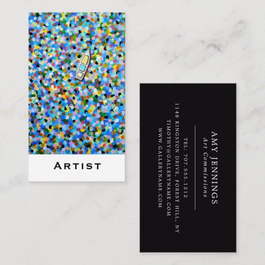 Carte De Visite Drifting through Dreams Peinture par Alfred Fox (Devant / Derrière)