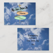 Carte de visite drive-in (Devant / Derrière)