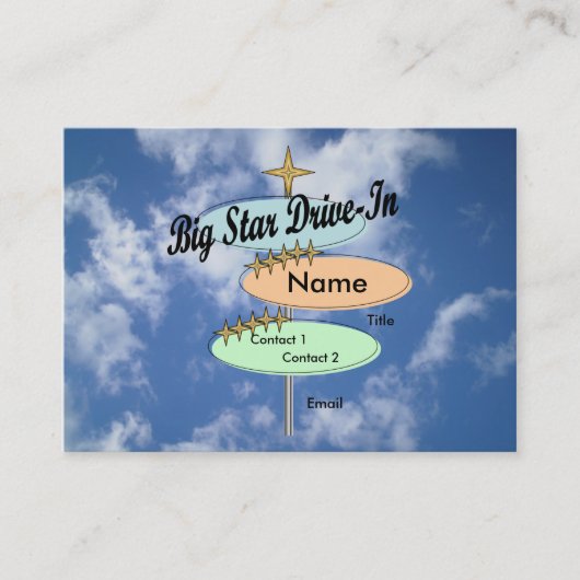 Carte de visite drive-in (Devant)