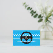 Carte De Visite Driving school logo business card template (Debout devant)