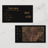 Carte De Visite Drogué de bande (Devant / Derrière)