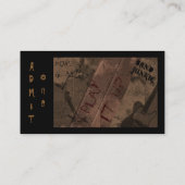 Carte De Visite Drogué de bande (Dos)