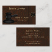 Carte De Visite Droit | Échelles de justice | Avocat | Personnalis (Devant / Derrière)