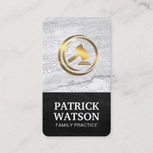 Carte De Visite Droit et Ordre Marque de justice Justice