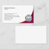 Carte De Visite Droit juridique du procureur (Devant / Derrière)