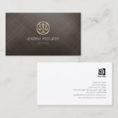 Carte De Visite Droit juridique du procureur (Devant / Derrière)