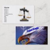 Carte De Visite Droit - Légal (Devant / Derrière)