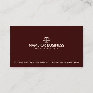 Carte De Visite droit simple