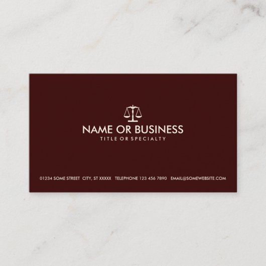 Carte De Visite droit simple (Devant)