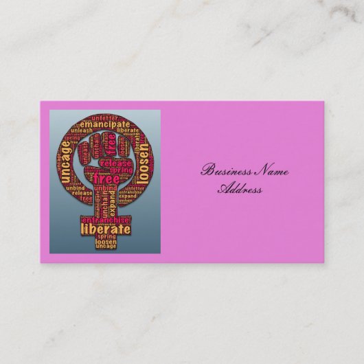 Carte De Visite droits des femmes LGBTQIA Thunder_Cove (Devant)