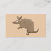 Carte De Visite Drôle armadillo joyeux dessin animé (Dos)