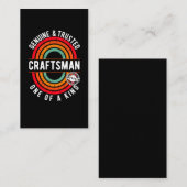 Carte De Visite Drôle Artiste Papa Drôle Handyman (Devant / Derrière)