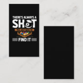 Carte De Visite Drôle Billard Citation de huit balles tirées (Devant / Derrière)