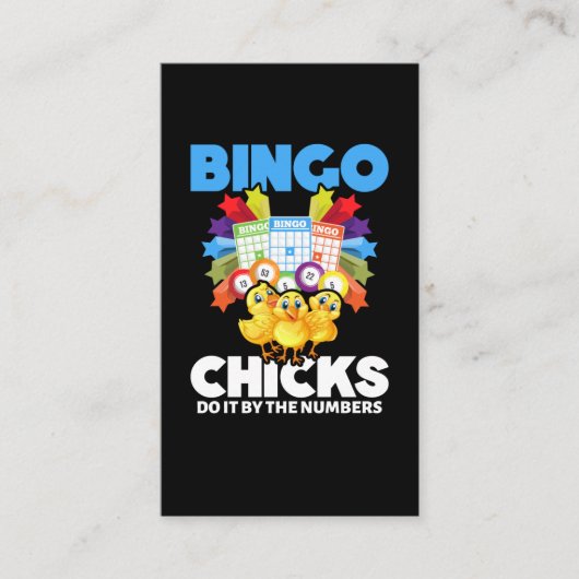 Carte De Visite Drôle Bingo Femmes Joueuses de Bingo Filles (Devant)