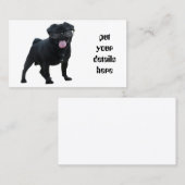 Carte De Visite Drôle chien de carlin (Devant / Derrière)