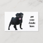 Carte De Visite Drôle chien de carlin (Devant)