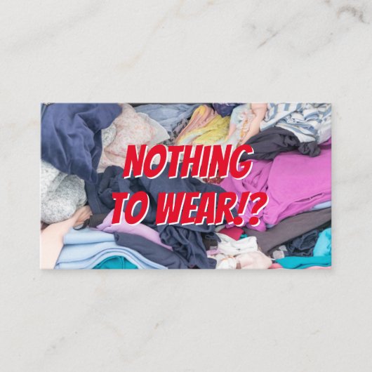 Carte De Visite Drôle conseiller de mode et drôle de pourvoirie pl (Devant)