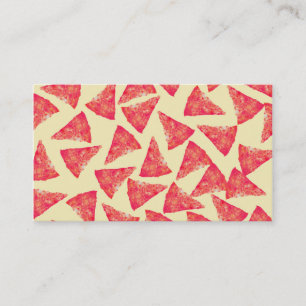 Carte De Visite Drôle Cool Funky Pizza Motif
