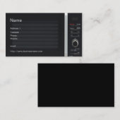 Carte de visite drôle de four à micro-ondes (Devant / Derrière)