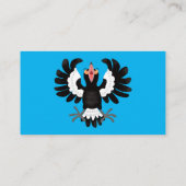 Carte De Visite Drôle dessin animé de Magpie australienne (Dos)