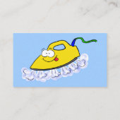 Carte De Visite Drôle dessin animé linge de fer (Dos)