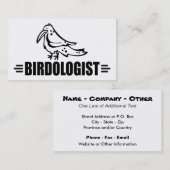 Carte De Visite Drôle d'oiseau (Devant / Derrière)