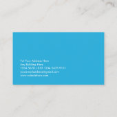 Carte De Visite Drôle Dos Cartoon tenant Brosse à dents (Dos)