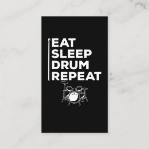 Carte De Visite Drôle Drummer Music Loover Drumming