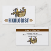 Carte De Visite Drôle Handyman (Devant / Derrière)