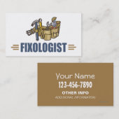 Carte De Visite Drôle Handyman (Devant / Derrière)