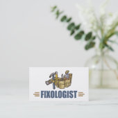 Carte De Visite Drôle Handyman (Debout devant)