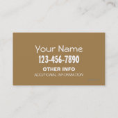 Carte De Visite Drôle Handyman (Dos)