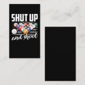 Carte De Visite Drôle Joueur Billard Citation Billiard Sarcastique (Devant / Derrière)