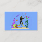 Carte De Visite Drôle moniteur de plongée (Dos)