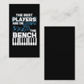 Carte De Visite Drôle Musicien Keyboard Piano Player (Devant / Derrière)