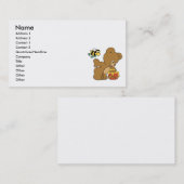 Carte De Visite Drôle Ours Sneaking Honey (Devant / Derrière)
