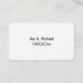 Carte De Visite Drôle père de l'épouse (Dos)