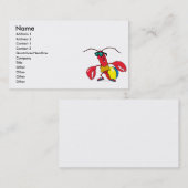 Carte De Visite drôle plage aller homard dessin animé (Devant / Derrière)