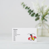 Carte De Visite drôle plage aller homard dessin animé (Debout devant)