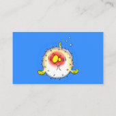 Carte De Visite Drôle poisson poivron porc-épic caricature poisson (Dos)