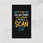 Carte De Visite Drôle Postal Worker Mailman (Devant)