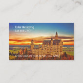 Carte De Visite Drôle Retraité, Château Allemand, do-it-yourself G (Dos)