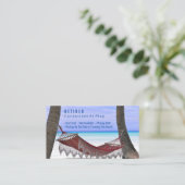 Carte De Visite Drôle Retraité, Hamac De Plage, Gag De Profession, (Debout devant)