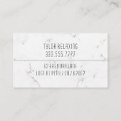 Carte De Visite Drôle Retraité, Marbre blanc, do-it-yourself (Dos)