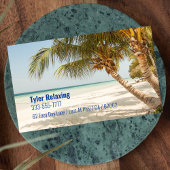 Carte De Visite Drôle Retraité, Plage & Palms, Sac de profession